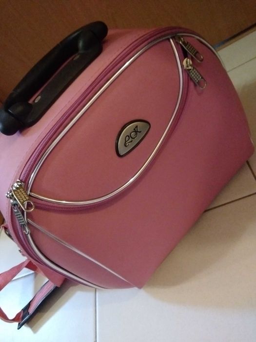 Mala acessório de viagem, rosa.