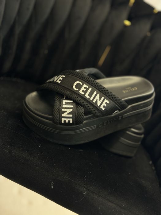 Klapki celine 37/38 nowe czarne