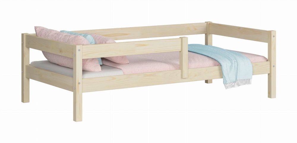 Łóżko dla dziecka z barierką łóżko dziecięce łóżeczko drewniane