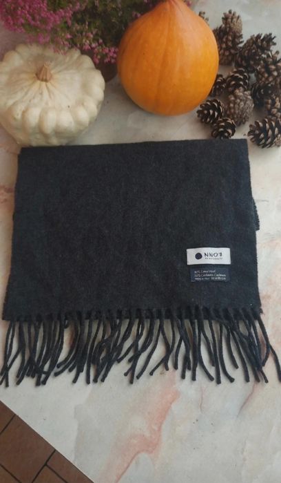 szalik wełniany 80% wełna wool 20% kaszmir NN07 made in italy