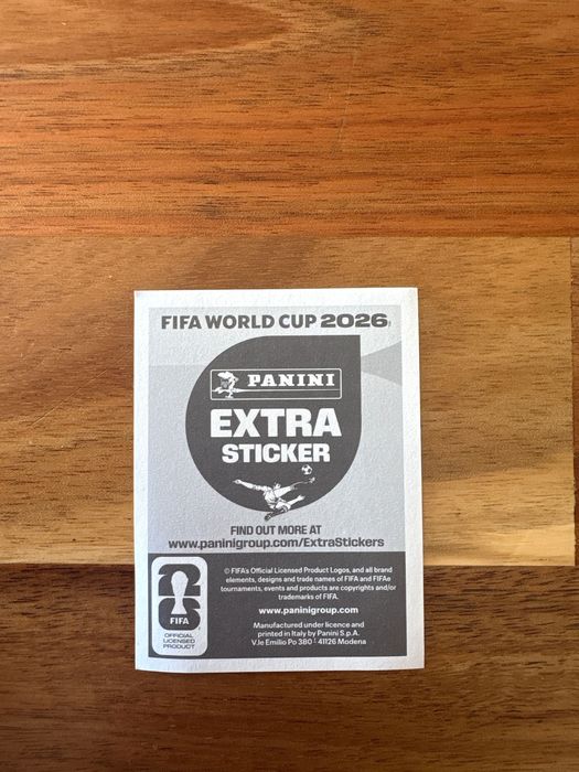 Extra Sticker do Kylian Mbappé Panini Mundial 2026