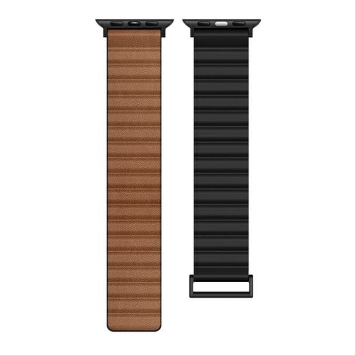 Pasek BELINE Magnetic Pro do Apple Watch Czarno-brązowy