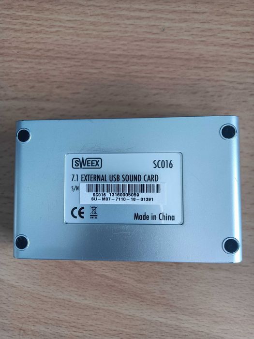 Placa Som Sweex 7.1 surround