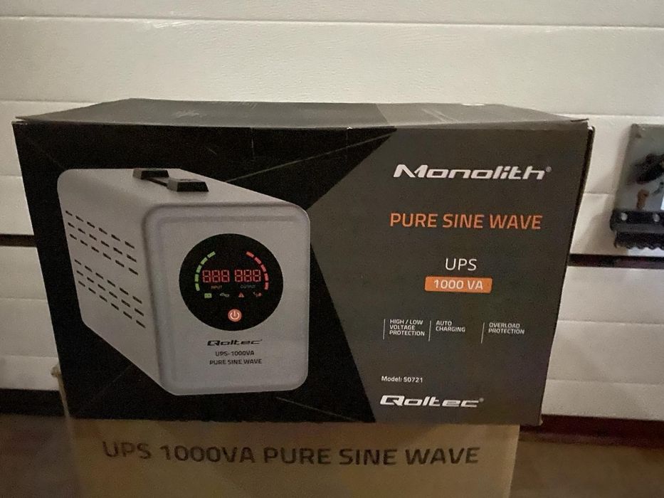 Джерело безперебійного живлення UPS QOLTEC 1000 VA