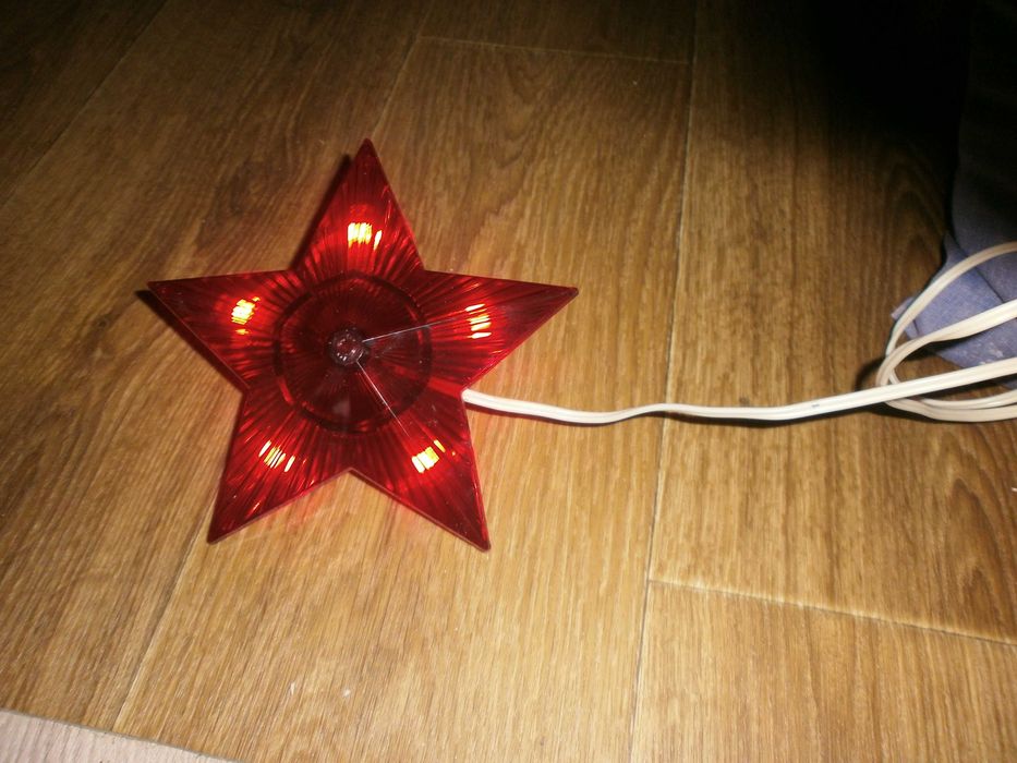 Верхушка для Елки Звезда СССР электрическая