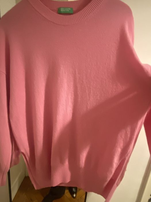 Camisola rosa em lã e caxemira - Unites Colors of Benetton