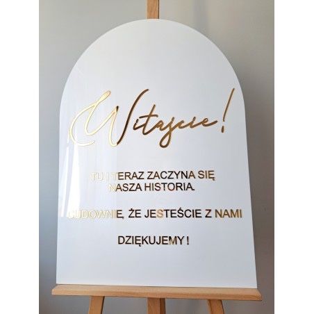 Tablica ślubna  powitalna