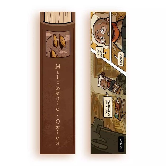 Zakładka kartonowa - Milczenie owies. Molom