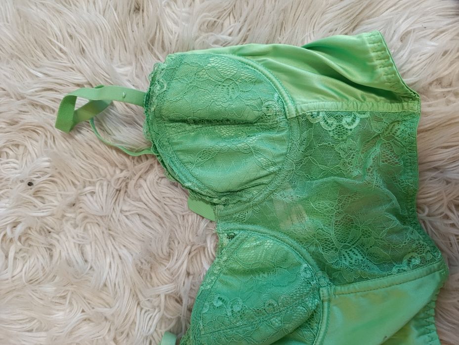 Gorset bielizna erotyczna kobieca Ala satynowy 80D sexy kobiecy