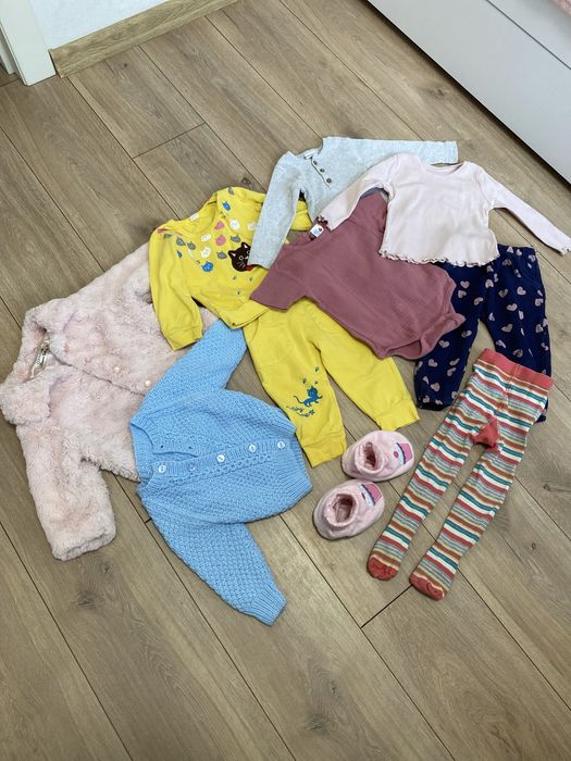 Набір лот одягу для дівчинки на зріст 74-80 см