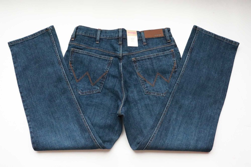 WRANGLER STRAIGHT W36 L30 męskie spodnie jeansy regular straight nowe okazja