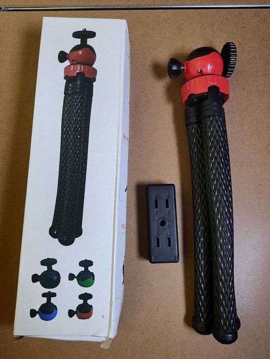 Tripé Flexível FT30 Polvo para Telemóvel, GoPro e Máquinas – Novo