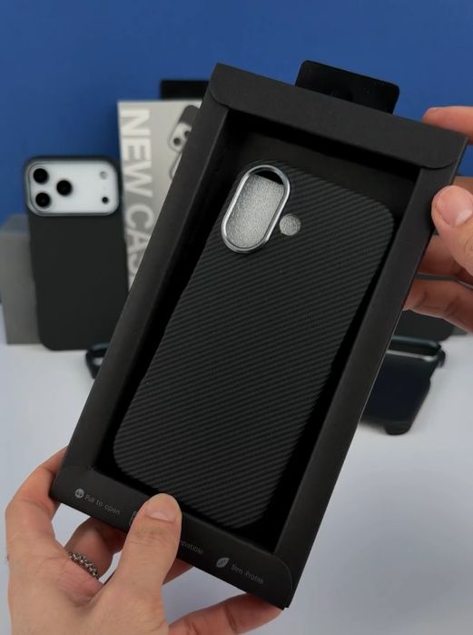 Карбоновий чохол iPhone 16 / 17 Pro Max чехол айфон про Макс карбон
