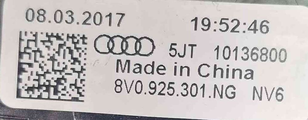 Conjunto de Botões 5JT10136800 - AUDI A3 Sportback
