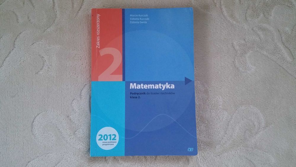 Matematyka 2 Kurczab Świda podręcznik rozszerzony