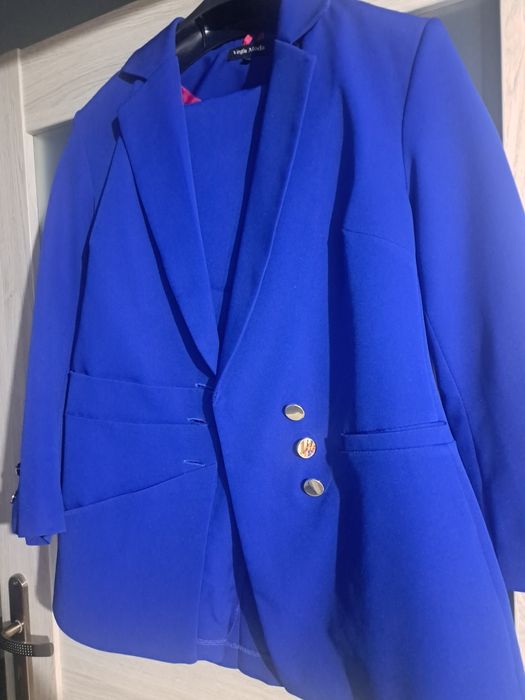 Garnitur damski niebieski