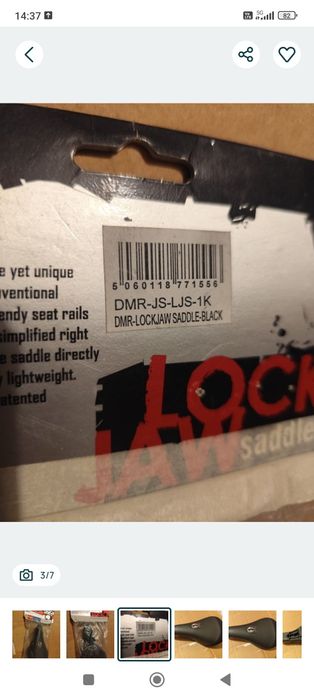 Nowe BMX, DMR lockjaw saddle. 

Siodełko nowe w oryginalnym opa