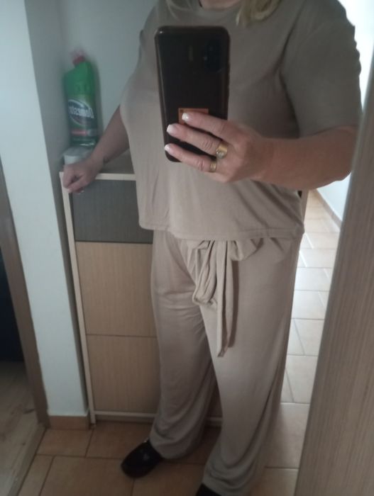 Damski komplet letni bluzka+spodnie
