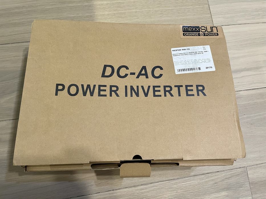 Інвертор Mexxsun MXSPSW-1000, 12В 220В, 1000Вт, чиста синусоїда