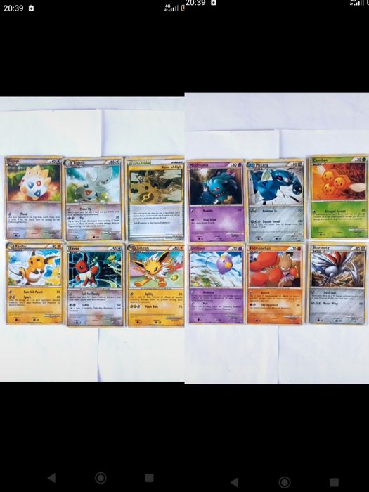 12 Cartas Pokémon - Bom estado