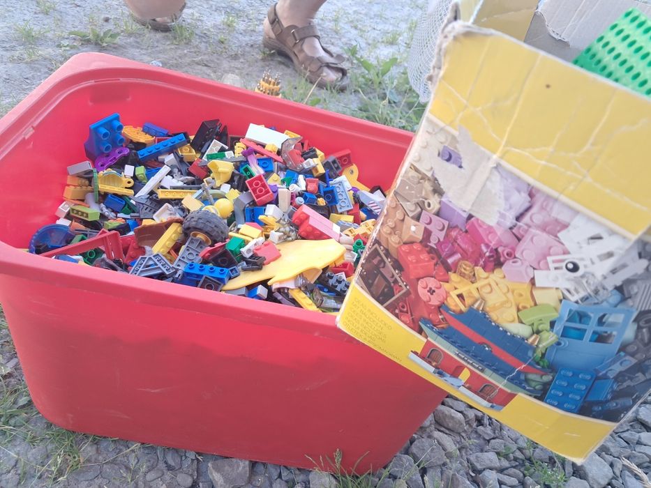 Duże pudło lego klocków gratis