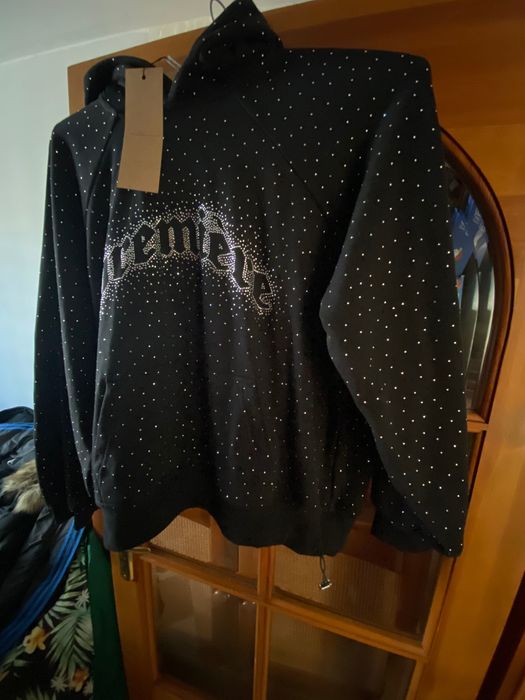 Bluza męska Premiere z kryształkami Swarovskiego.