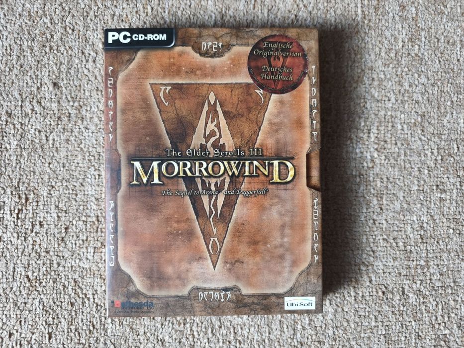The Elder Scrolls III Morrowind PC Big Box 2 CD Sea of Ghosts mapa Kolekcjonerskie Wydanie