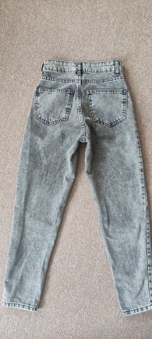 Темно-сірі джинси Mom  підліткові на дівчинку.