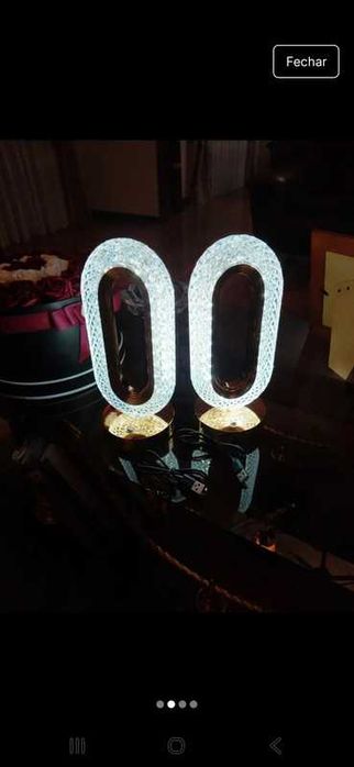 candieiros portáteis em acrílico