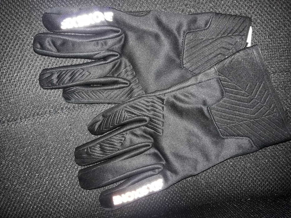 Rękawiczki rowerowe 661 Rękawice RAIJIN czarne S/M Softshell sixsixone