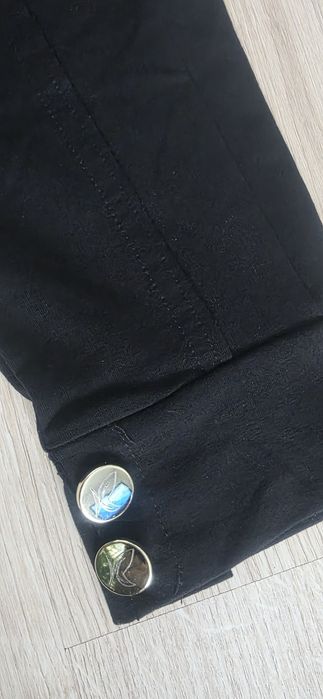 Czarne spodnie dresowe eleganckie La..mu XS