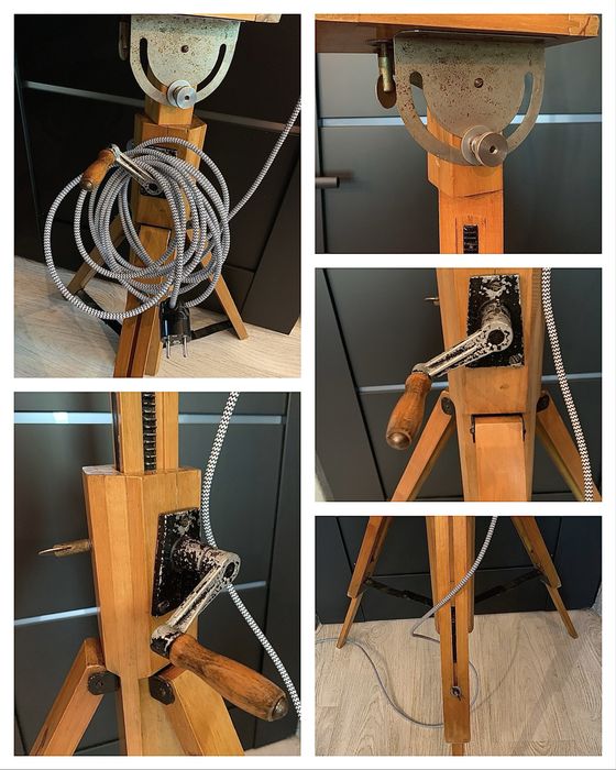 Lampa podlogowa stojaca loft vintage industrial Prl