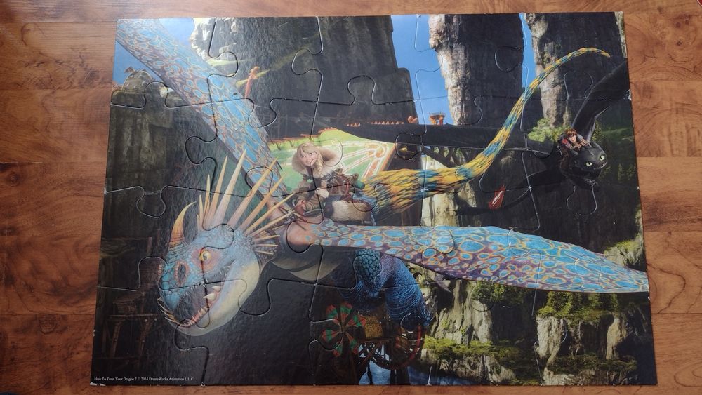 Puzzle maxi 20 jeźdźcy smoków