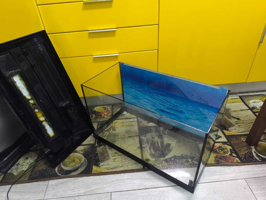 Aquário C/tampa e Luz Led