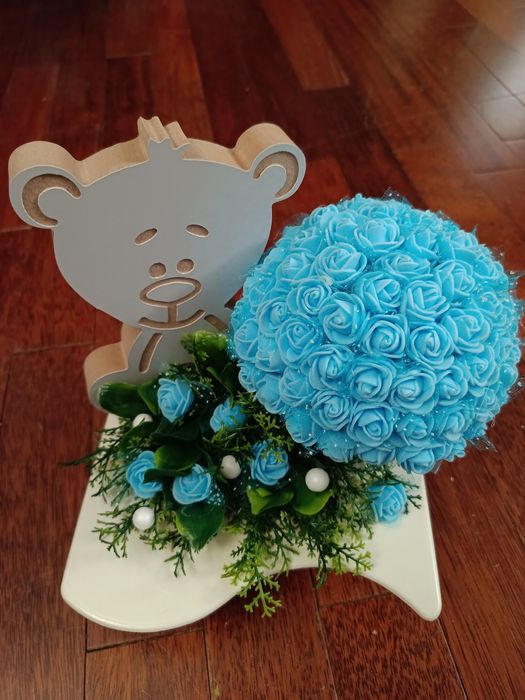 Stroik na grób dla dzieci miś