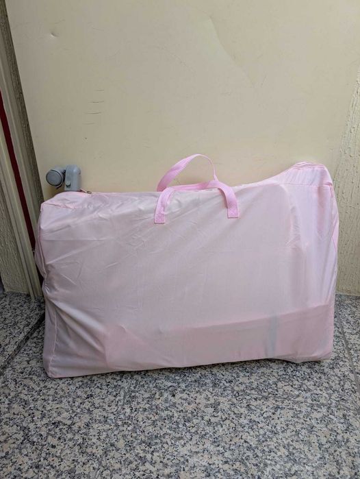 Mini berço co-leito rosa (next-to-me Calm Asalvo)