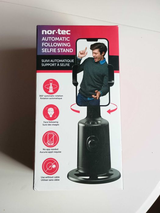 Automatyczny statyw do selfie Nor-Tec, Obrót o 360 stopni