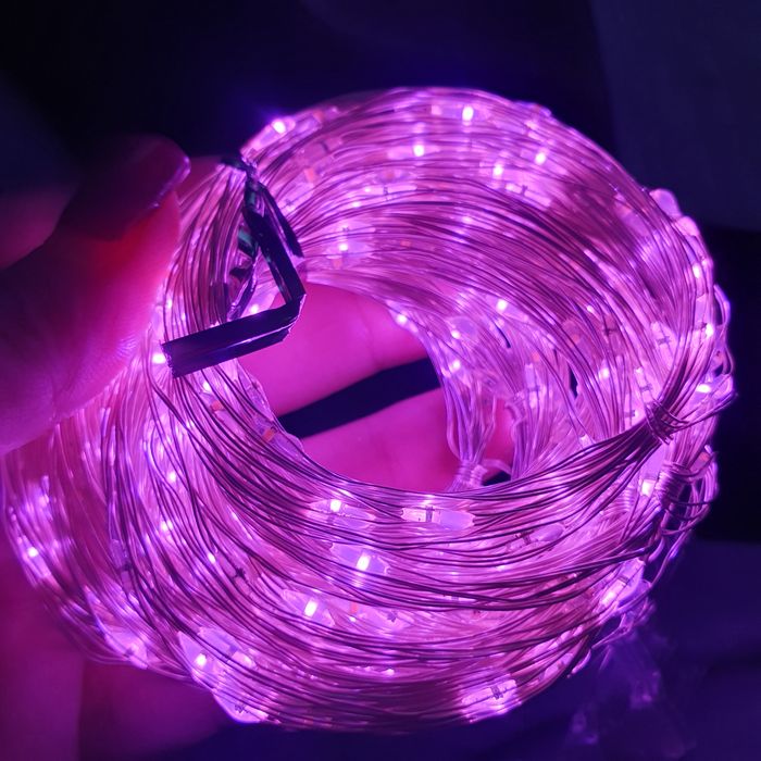 Гирлянда штора роса