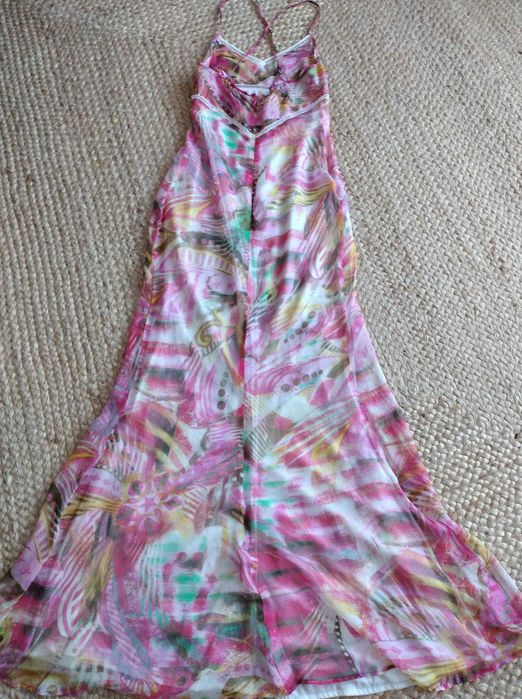 Alta costura - Versace vestido sêda linha sereia