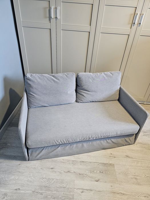 Sofa Rozkładana Kanapa Ikea Fridhult jasoszary