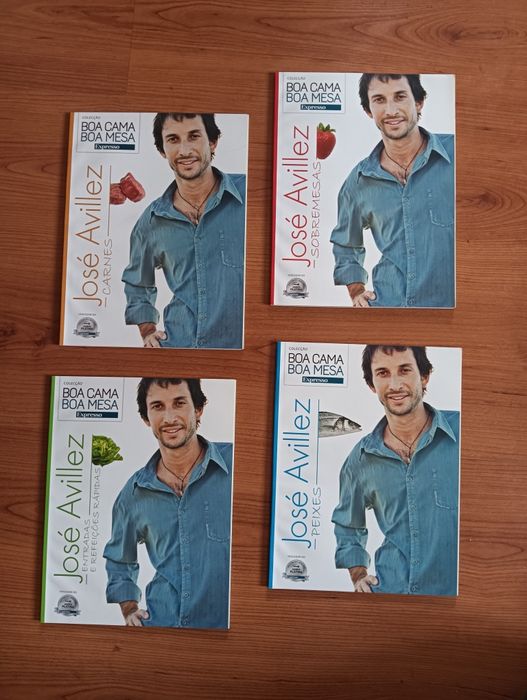 Conjunto completo de 4 livros "Boa Cama Boa Mesa" - Chef José Avillez