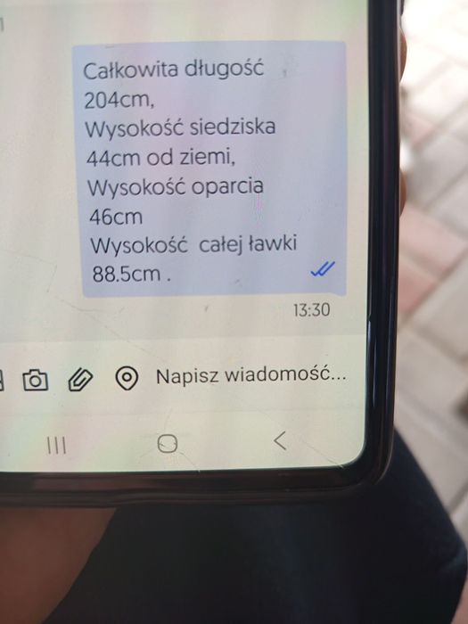 Ławka ogrodowa metalowa