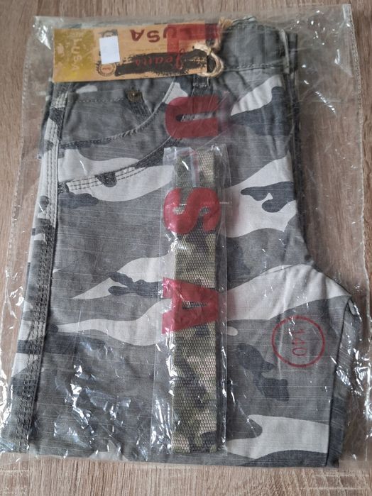 Spodnie moro z szerokimi nogawkami 140/146