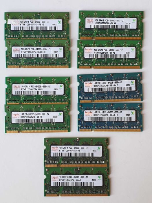 hynix 1GB 2Rx16 PC2 6400S 666 12 DDR2 пара
