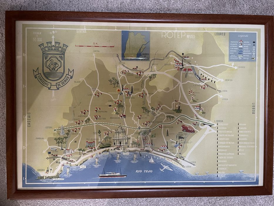 Oeiras Municipality Map Frame64738213370242121