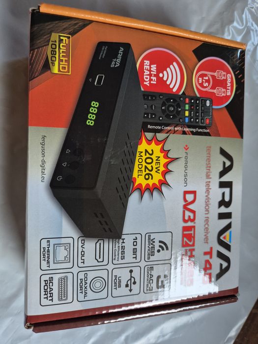 dekoder telewizji naziemnej ARIVA T45 Ferguson NOWY H265 HEVC
