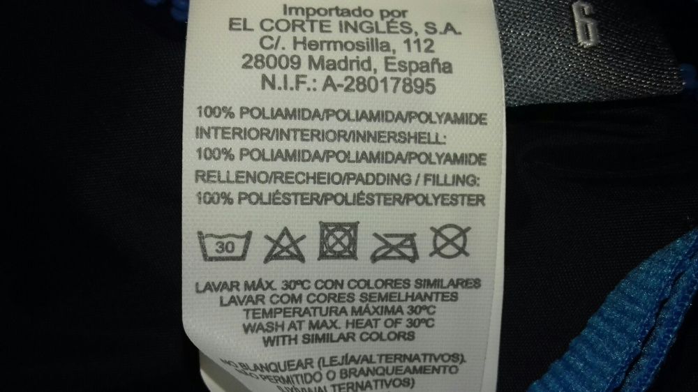 Colete novo reversível acolchoado