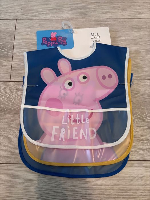 Śliniaki 3 sztuki Świnka Peppa, Smyk