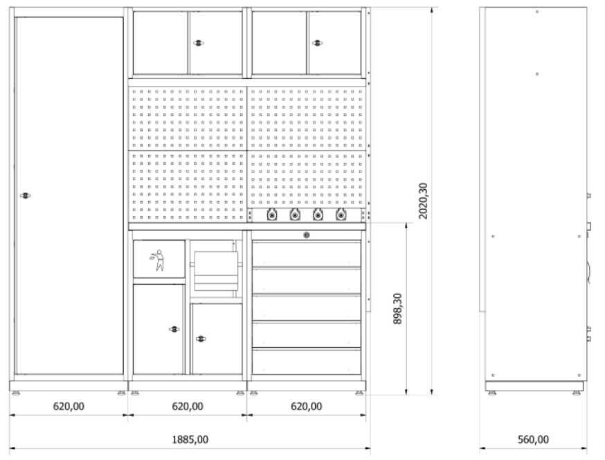Mobiliário Armário / Módulo de oficina á medida do seu espaço JR1964287047877889121