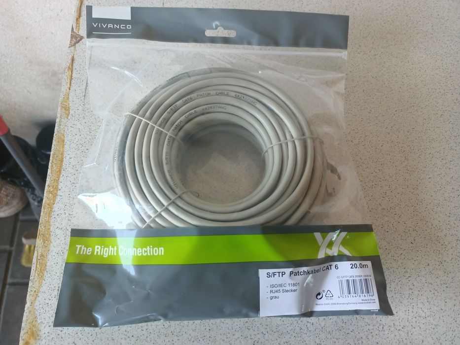 Patchkabel, kabel sieciowy Cat6